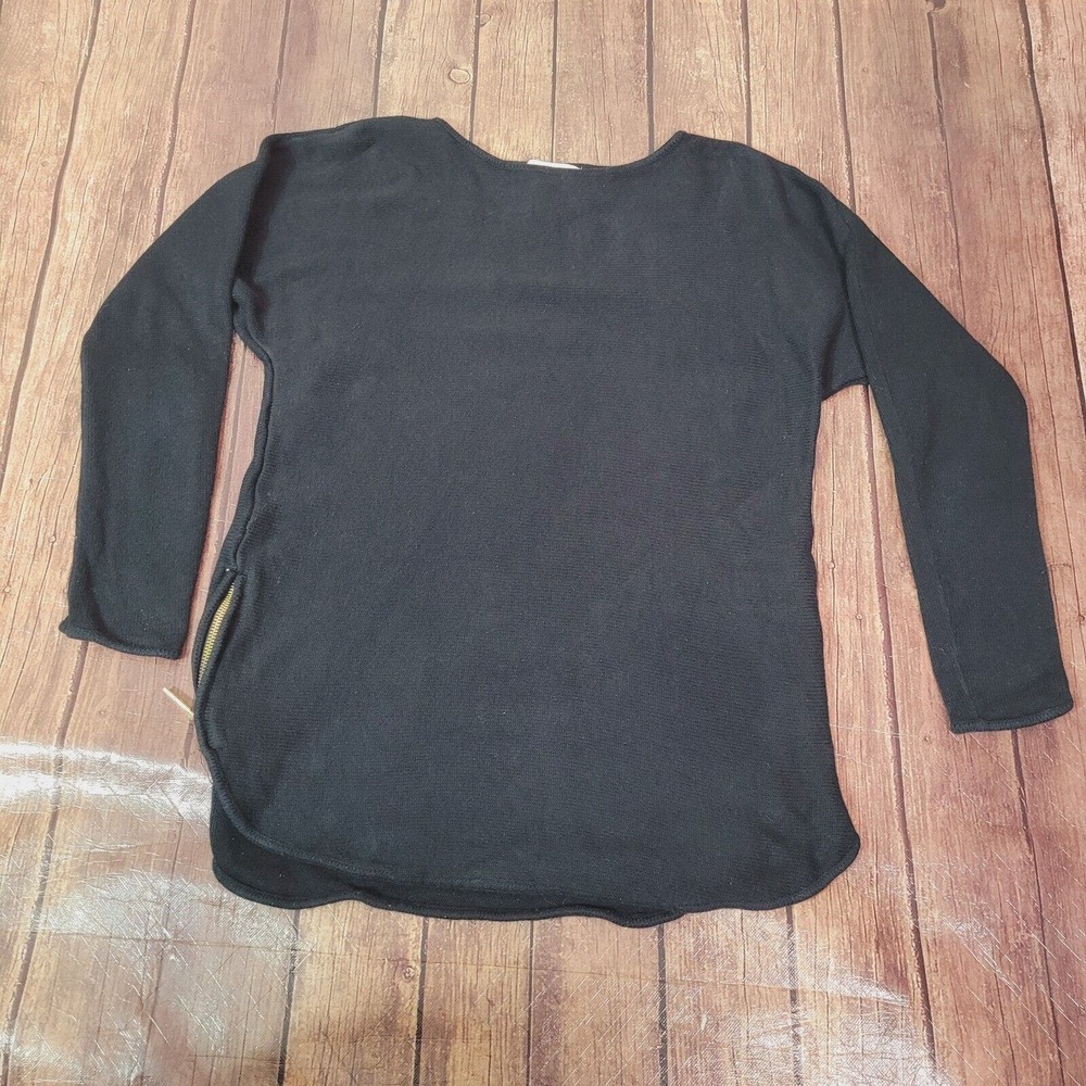 Michael Michael Kors Womens Sweater Black S Round Neck‎ Long Sleeve